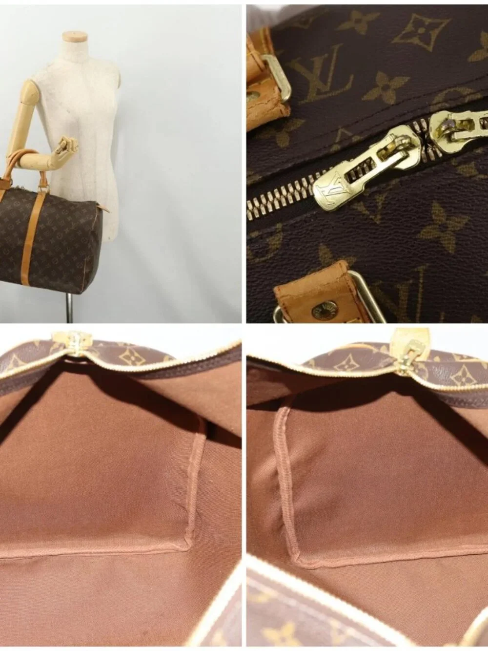 LOUIS VUITTON Monogram Keepall 50 Boston Bag M41426 LV Auth ka4456